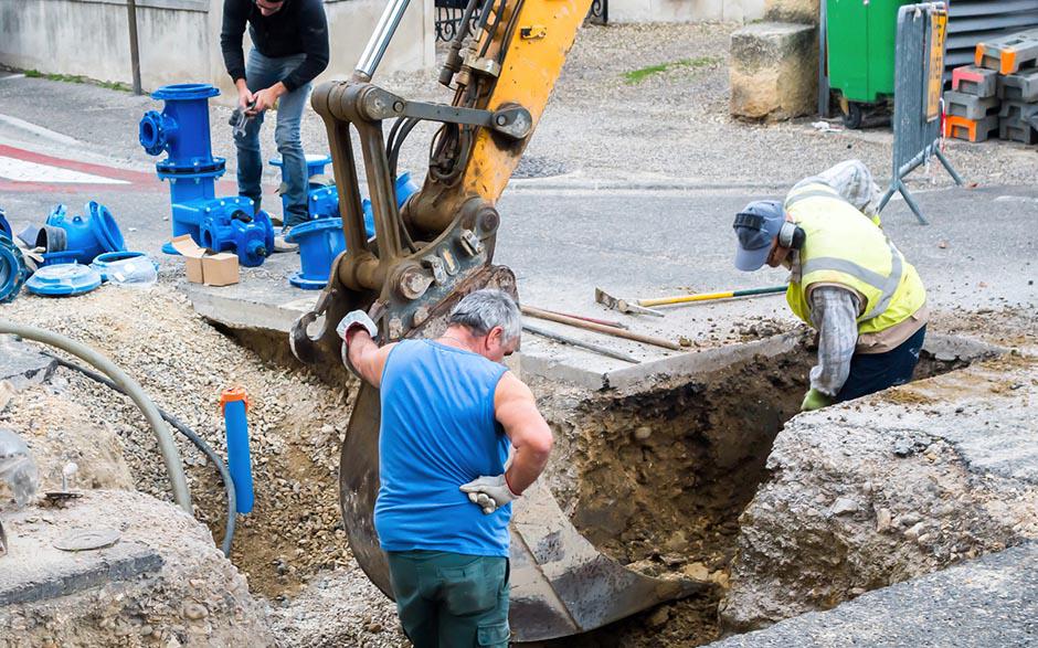 travaux assainissement Villevaudé